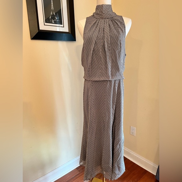 Reiss Jenna Chevron Print Midi Dress - Picture 3 of 9